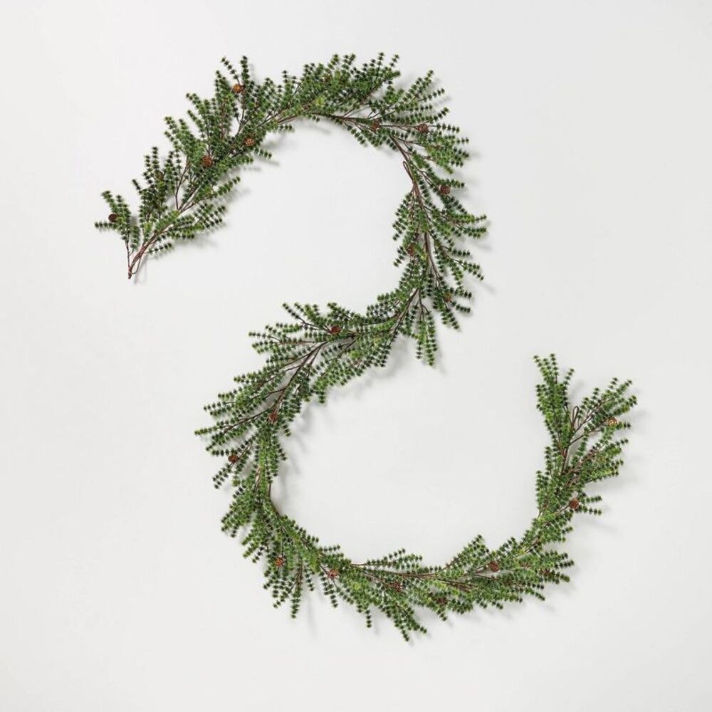 12' Pine with Pinecone Garland - Hearth & Hand with Magnolia